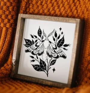moth wall art