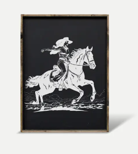 vintage cowgirl wall art