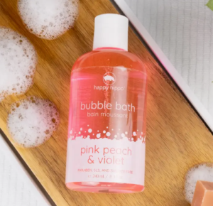 pink peach & violet liquid bubble bath