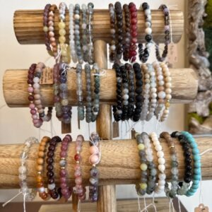 moss&moonstone beaded bracelets