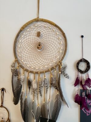001-wood dream catcher w birch center