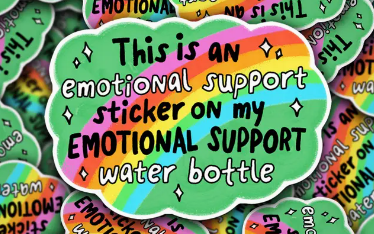 emotional support sticker