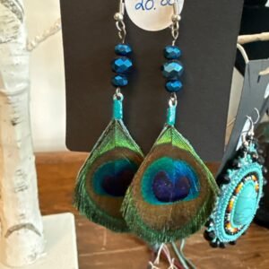 011-peacock earrings