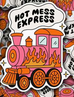 hot mess express sticker