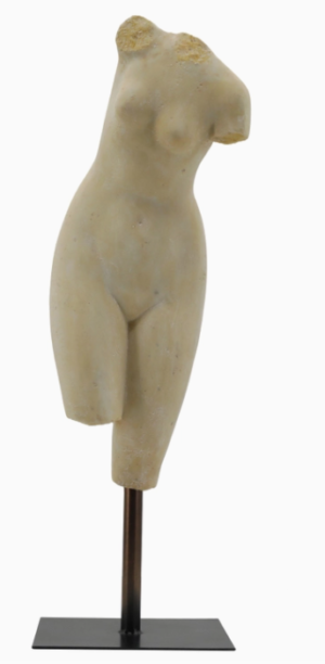 athena torso with metal base