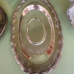 oval silver tray Hunter