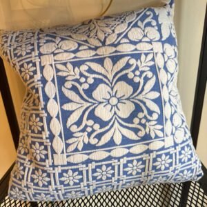 blue delfi pattern pillow Hunter