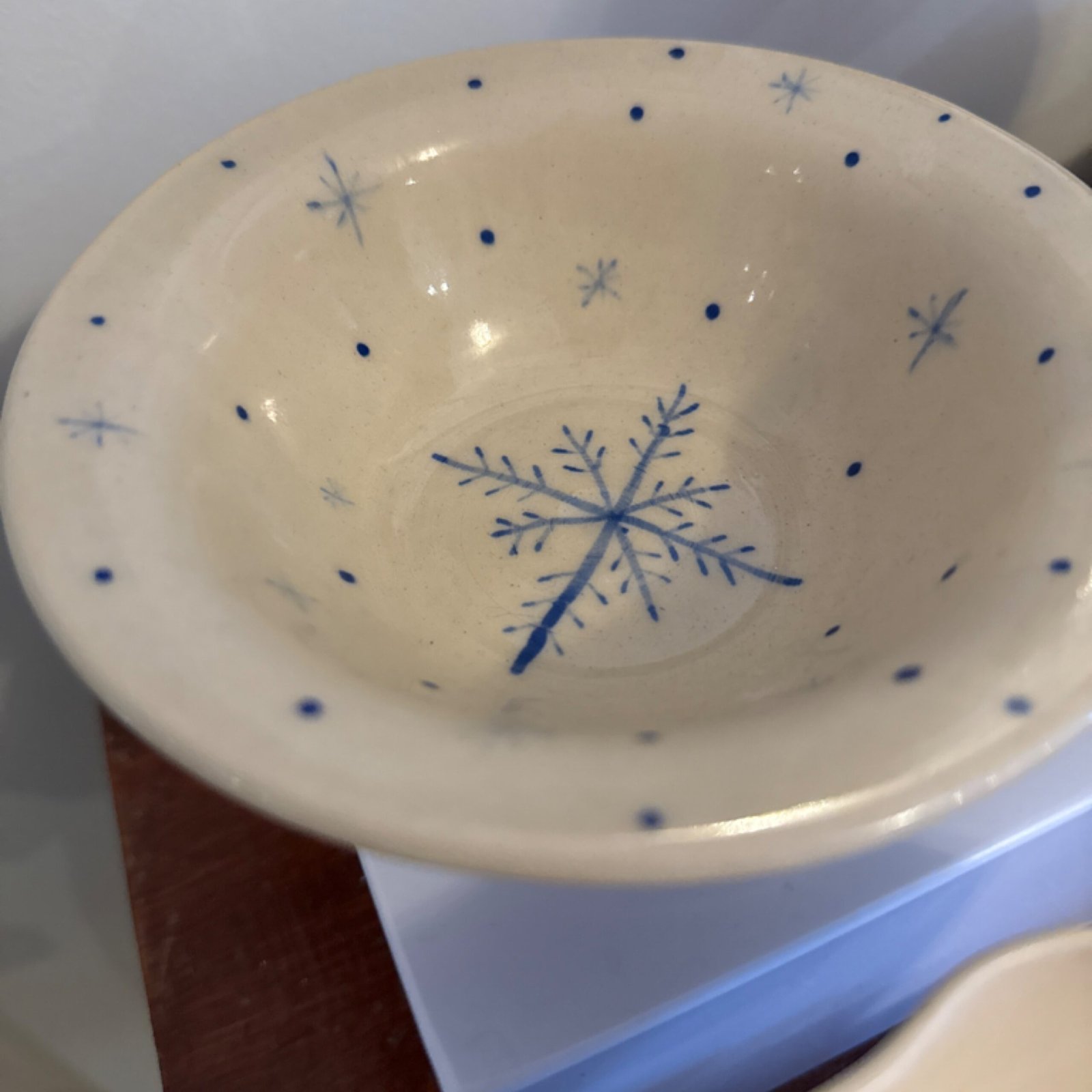 large blue snowflake bowl nuha