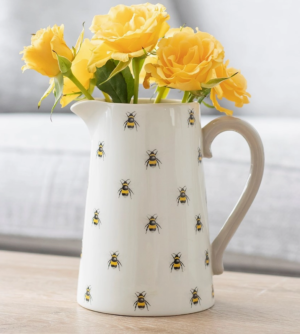 bee ceramic jug vase