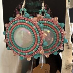 029- opal beaded earrings