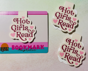 hot girls read magnetic bookmark
