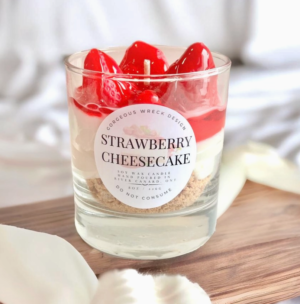 strawberry cheesecake candle