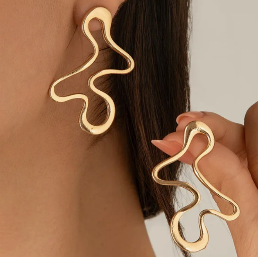 Squiggle Wave-The Organic Earring