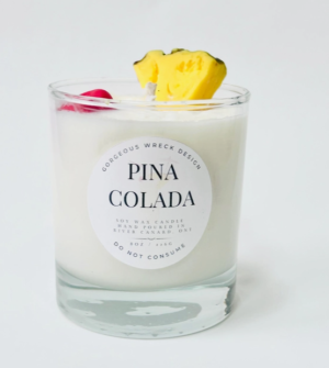 Pina colada candle