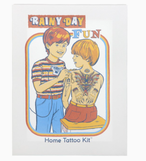 19x25cm Rainy Day Fun Canvas Plaque By Steven Rhodes