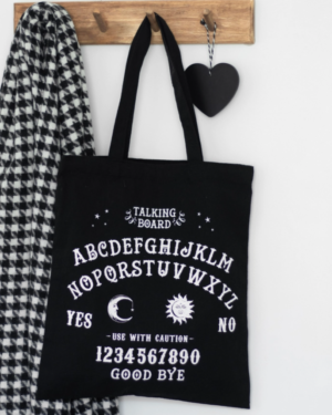 Black Gothic Ouija Talking Board Polycotton Tote Bag
