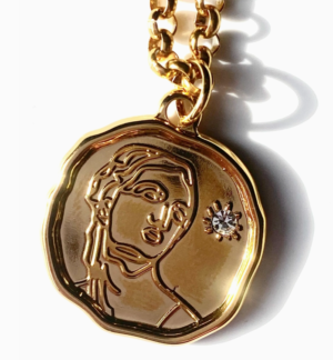 Goddess Coin Collection Waterproof 14K Gold Necklace
