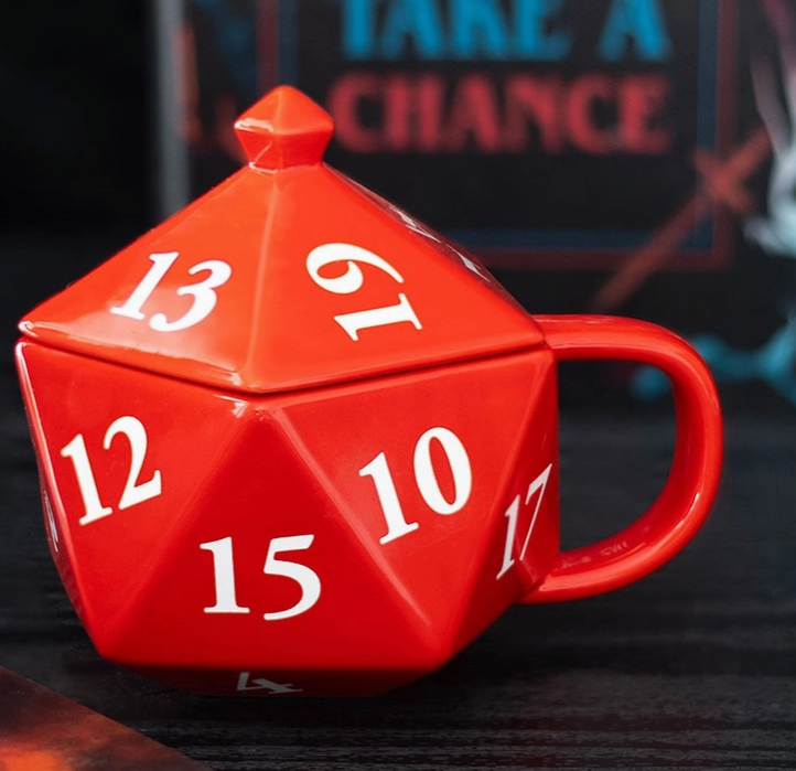 D20 Gaming Dice Shaped Mug