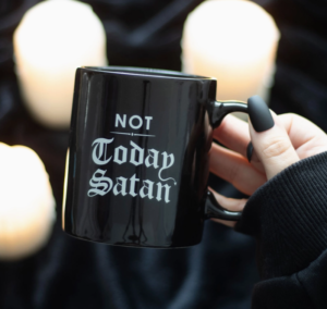 Gothic Not Today Satan Mug