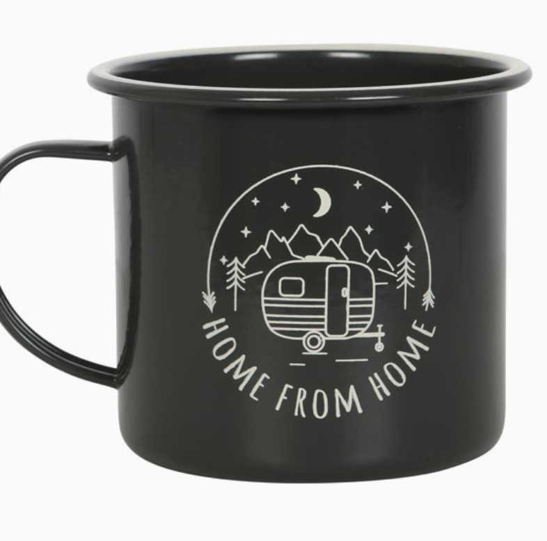 Home from Home Enamel Camping Mug