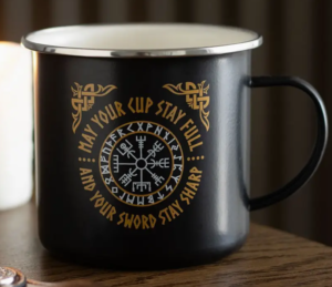 Viking Compass Enamel Mug