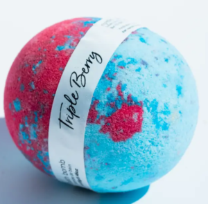 triple berry bath bomb