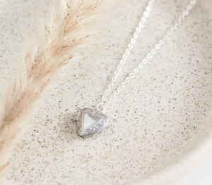 Heart locket necklace