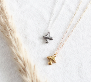 mushroom necklace