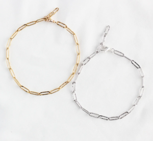 paperclip chain bracelet