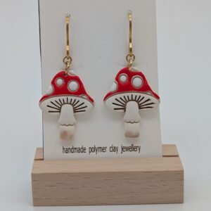 Dangle Mushroom Earrings