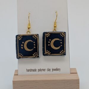 Dangly Blue Book Earrings