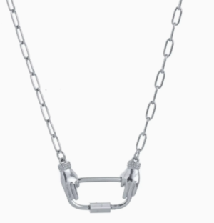 In Your Hands Carabiner Paperclip Necklace