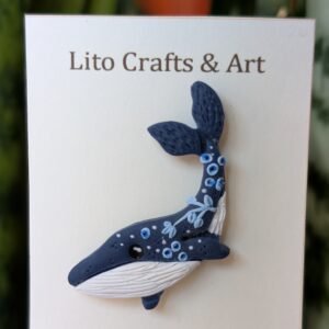 Whale Flower Pin