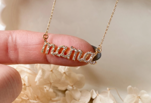 CZ mama necklace