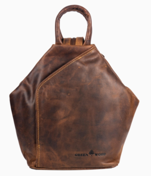 zoe leather backpack in sandal