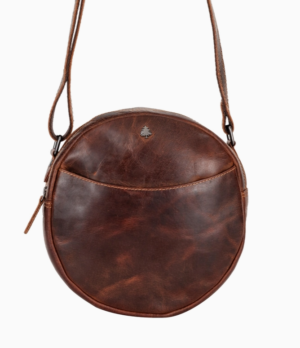 Sandy circular leather shouder bag