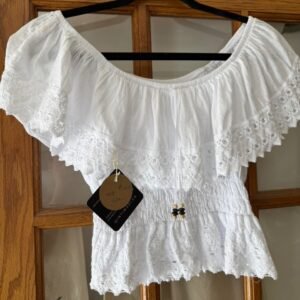 Ruffled cotton top