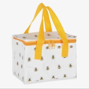 Bee print lunch bag