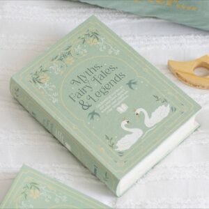 Green book shaped storage box