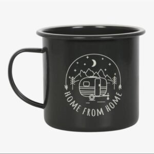 Home from home enamel mug