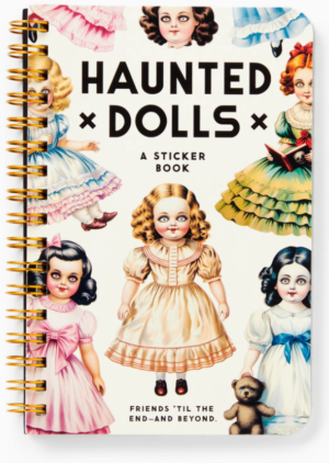 haunted dolls sticker book