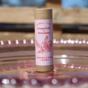 Grapefruit and rosemary revitalizing and repairing lip balm