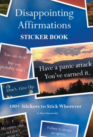 disappointing affirmations sticker book
