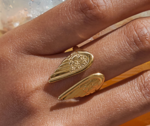 angel wings ring
