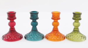 10cm coloured taper candle holder