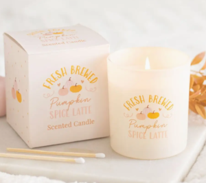 fresh brewed pumpkin spice latte candle