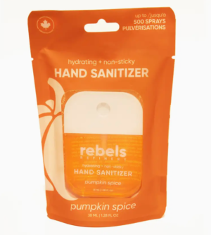 pumpkin spice hand sanitizer