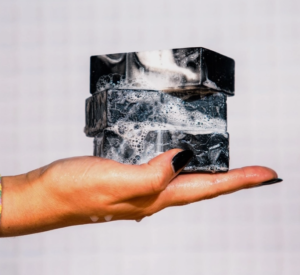 charcoal marble soap